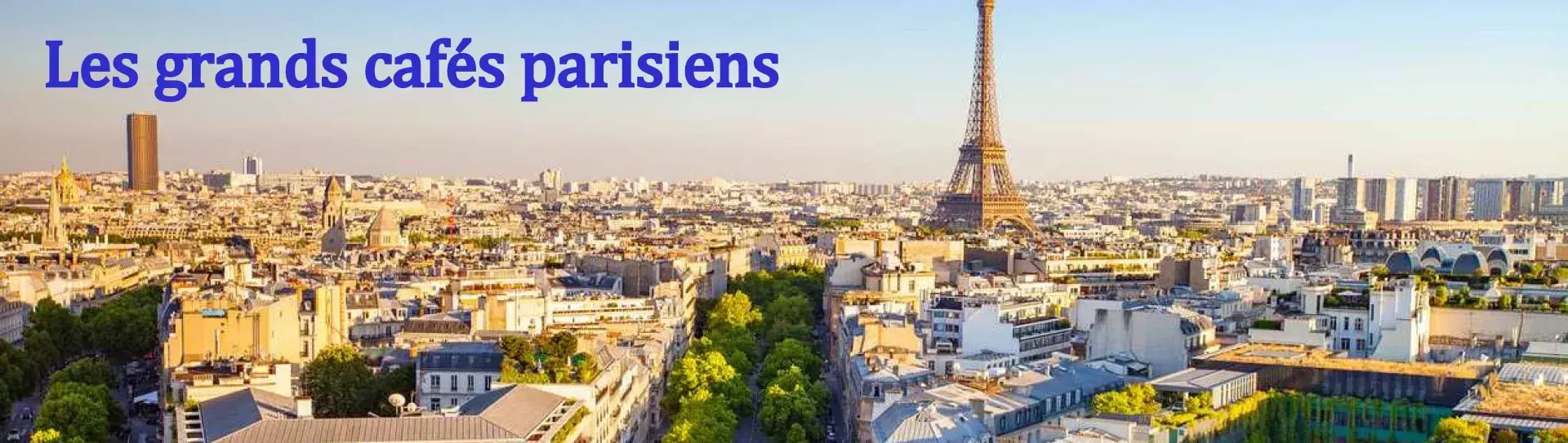 LES GRANDS CAFÉS PARISIENS