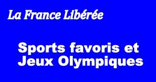 SPORTS FAVORIS ET JEUX OLYMPIQUES